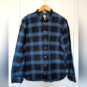 J.Crew Cotton Oxford Buttondown Shirt, Blue Plaid